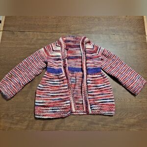 Handmade Knitted Wool Caridigan 2T